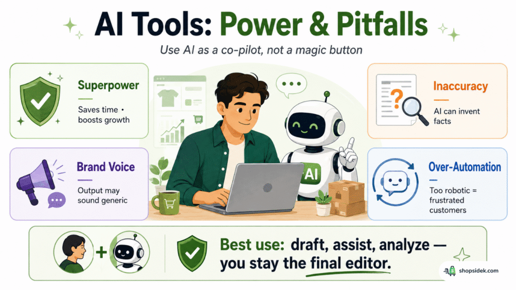 Shopify AI Tools Power and Pitfall