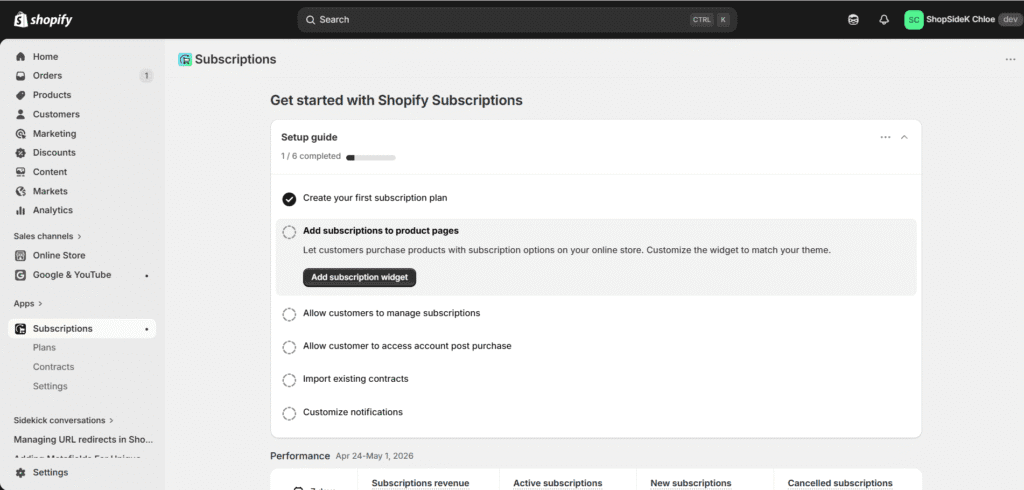 Shopify Subscriptions Native App Inside Look