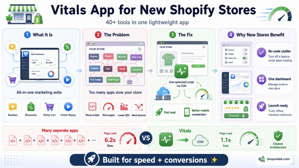 What is Vitals Shopify app