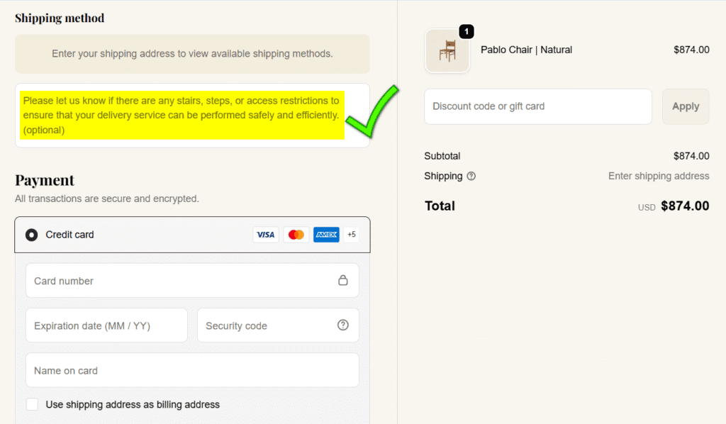 enGold customize shopify checkout page effectively