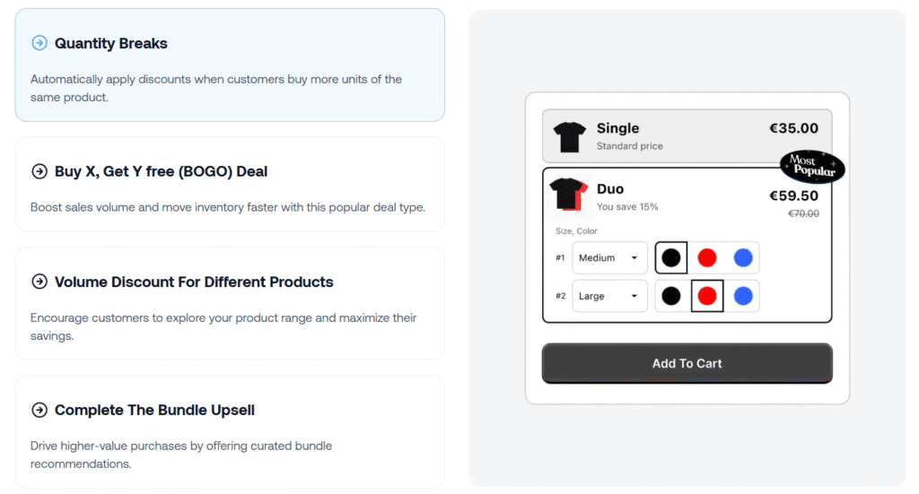 kaching shopify app with many discount types