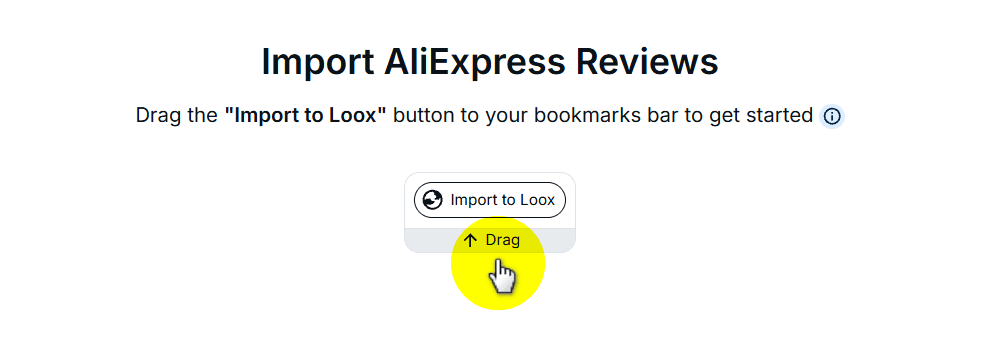 Import AliExpress reviews to Loox