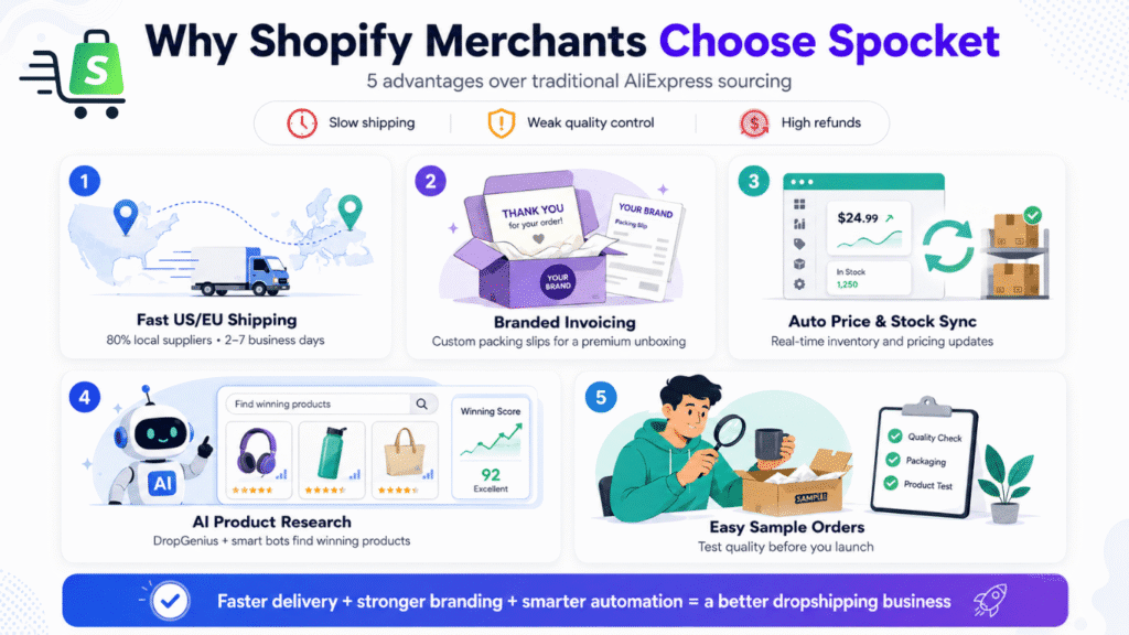 Why Shopify Merchants Choose Spocket