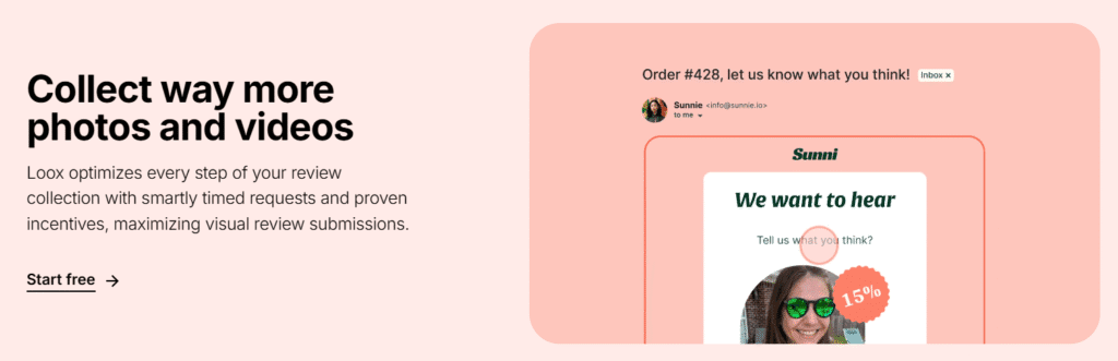 collect photo and video reviews