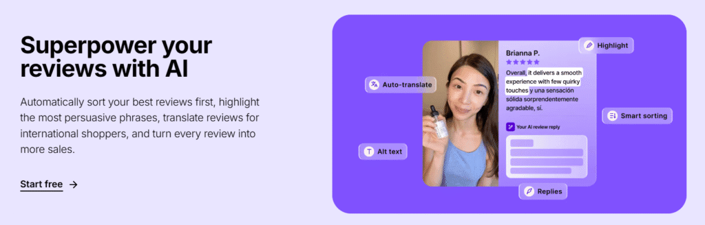 loox review shopify app with AI power